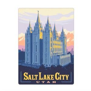 Salt Lake City Utah Travel Magnet